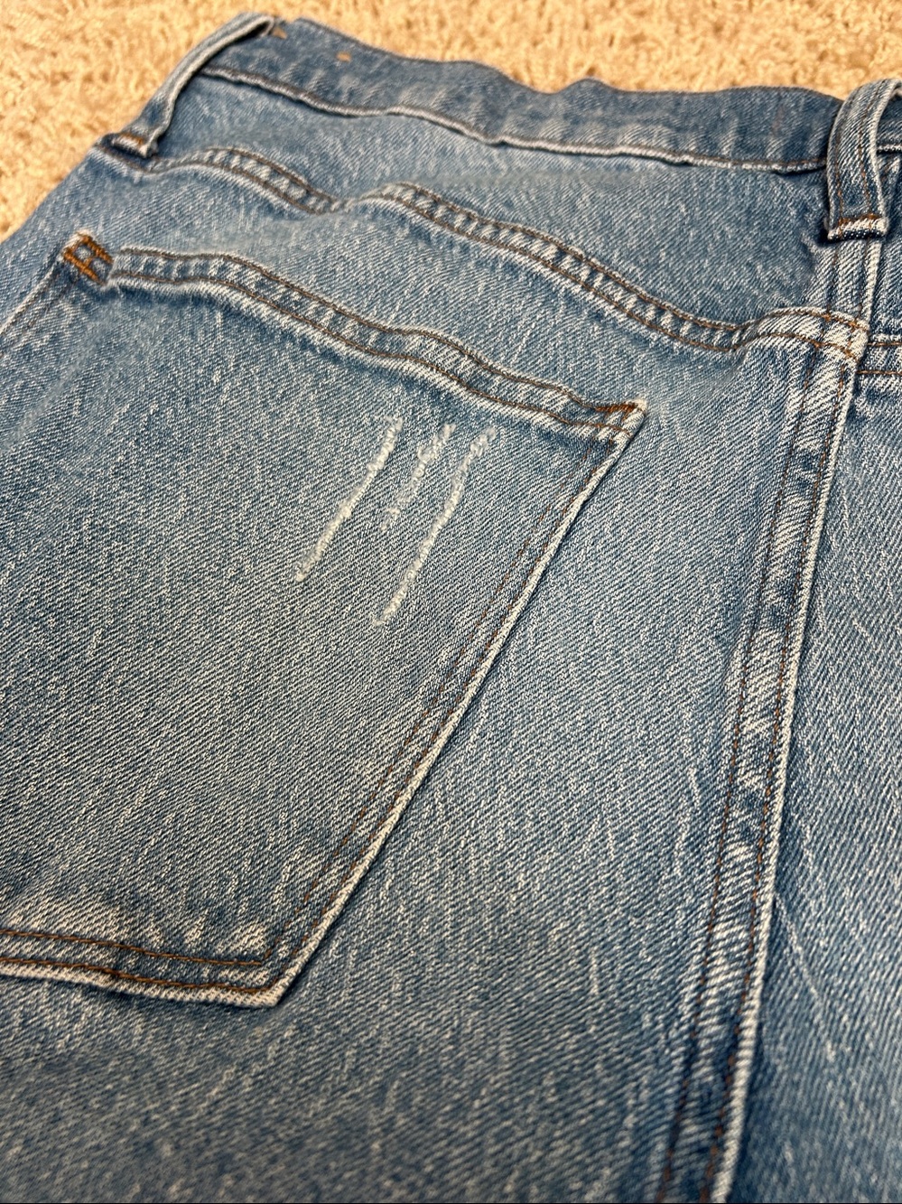 High Rise Denim Shorts - Picture 5 of 6